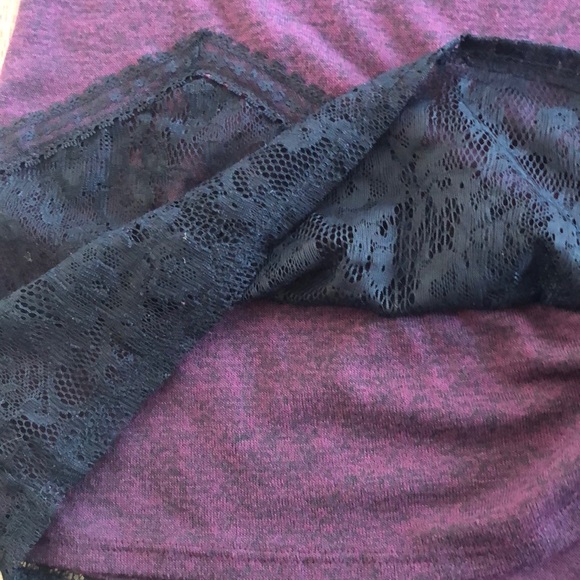 Vanity eggplant colored cowel neck top - Picture 8 of 10